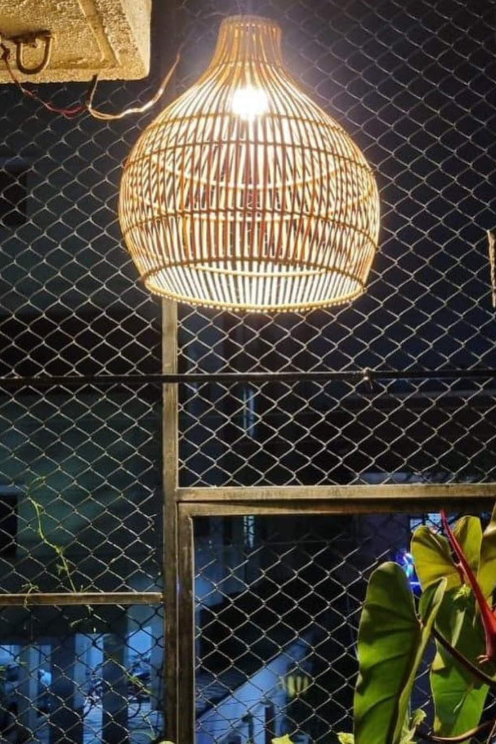 Rattan Look Lampshade