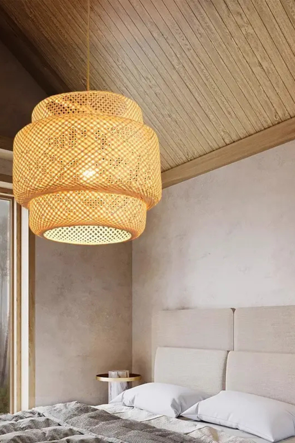 Hanging Natural Three Stage Lampshade