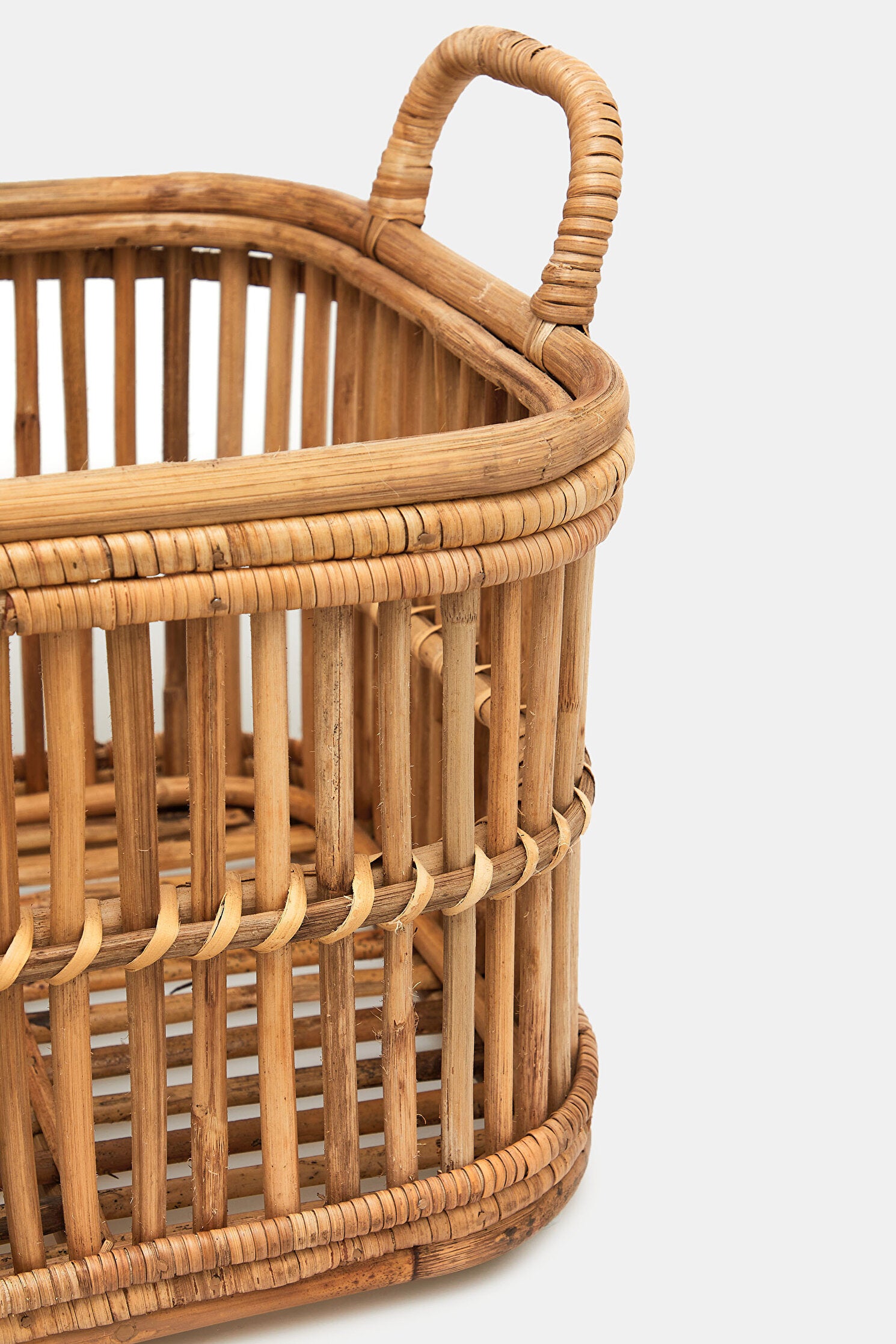 Handwoven Rattan Laundry Basket