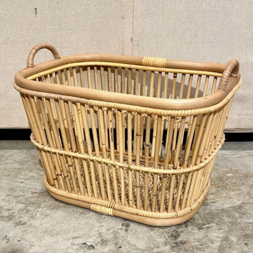 Handwoven Rattan Laundry Basket