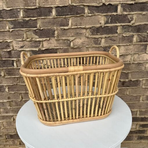 Handwoven Rattan Laundry Basket