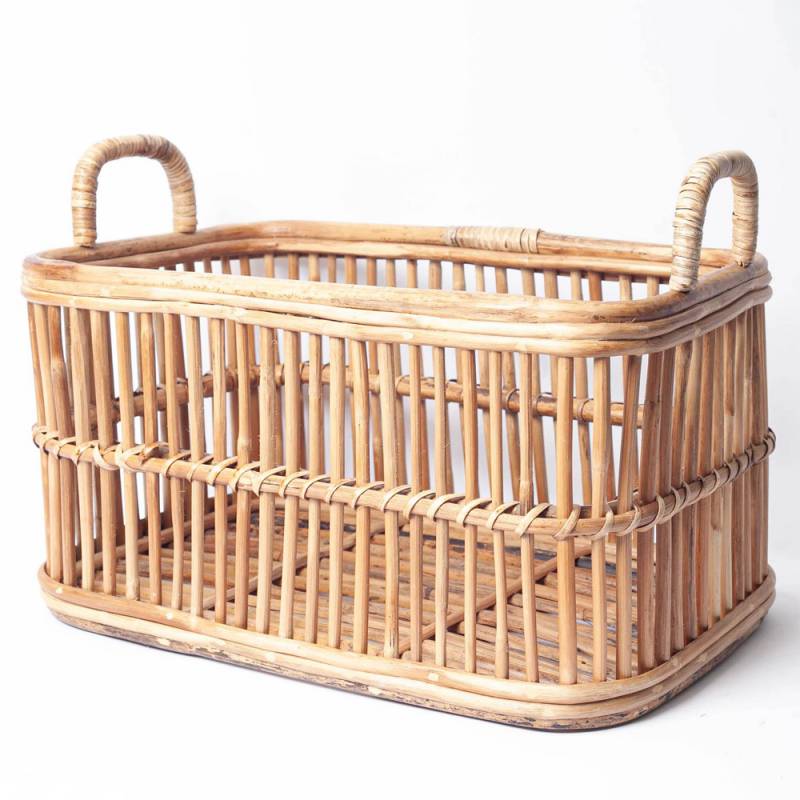 Handwoven Rattan Laundry Basket