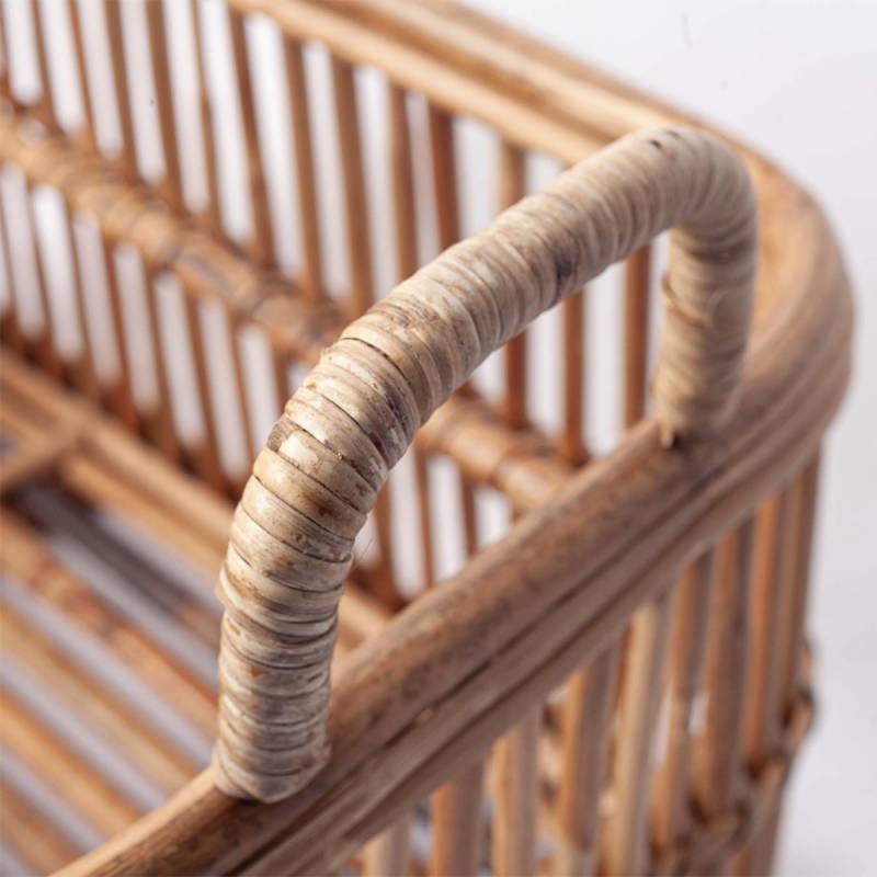 Handwoven Rattan Laundry Basket