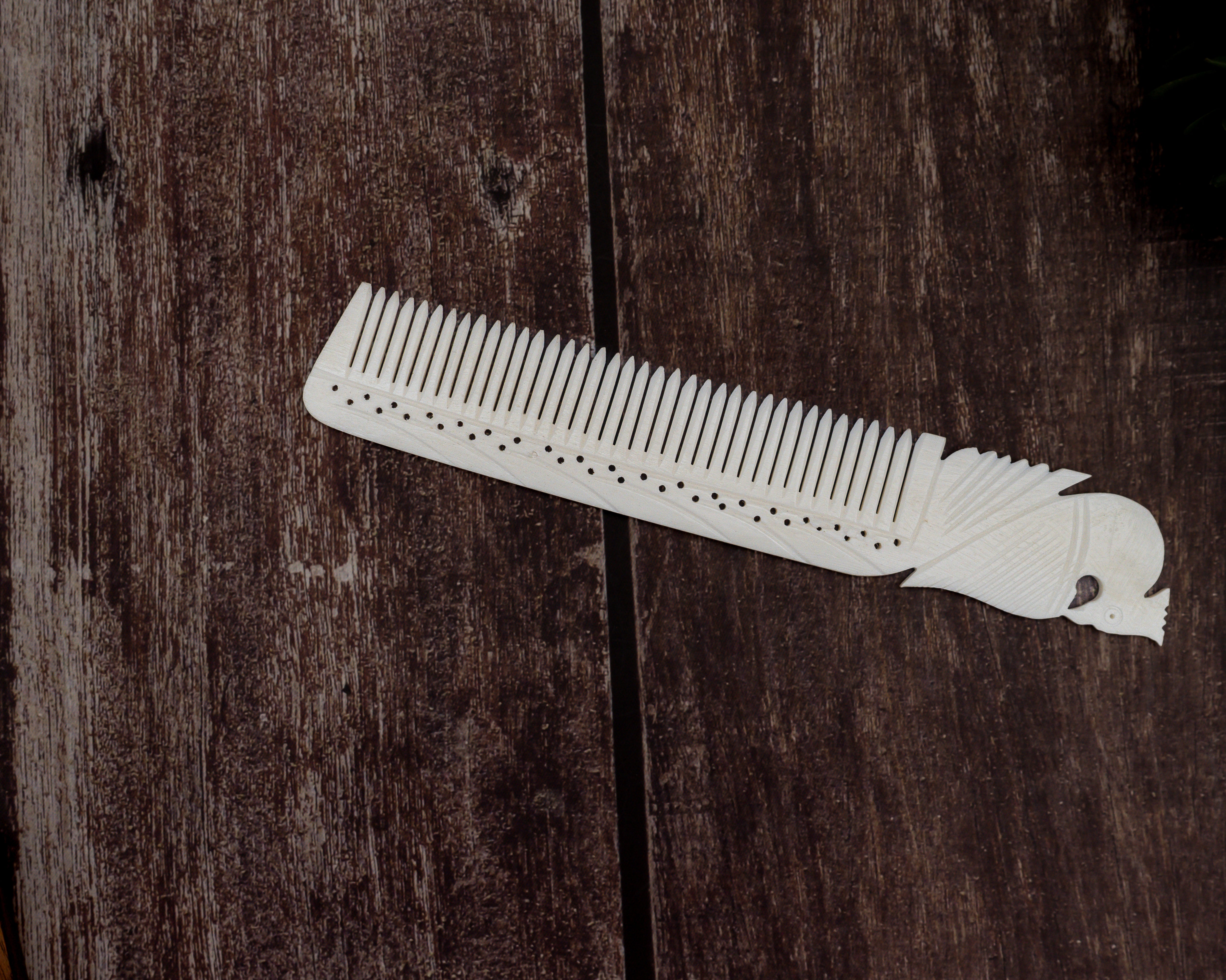 Bone Viking Carving Comb