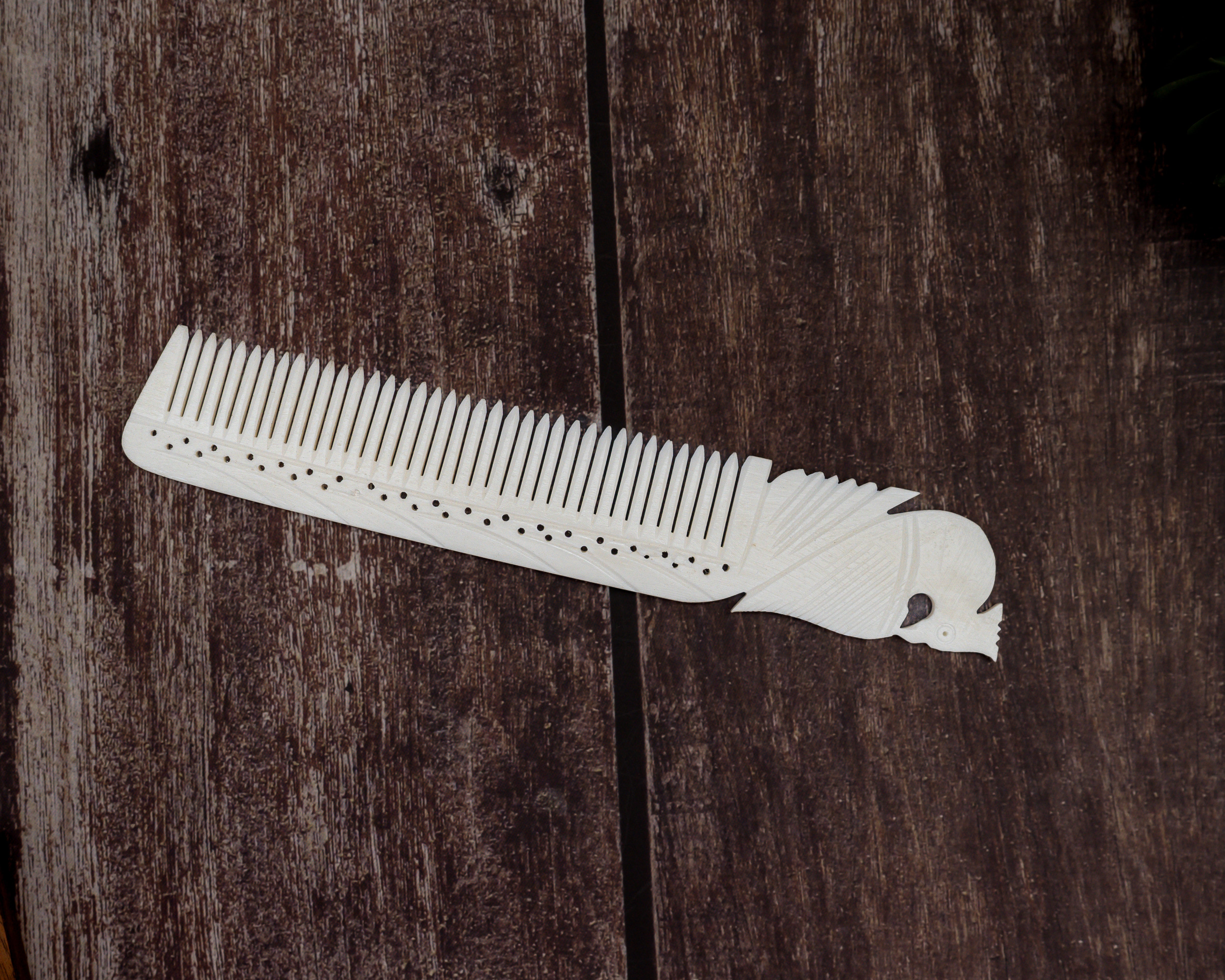 Bone Viking Carving Comb