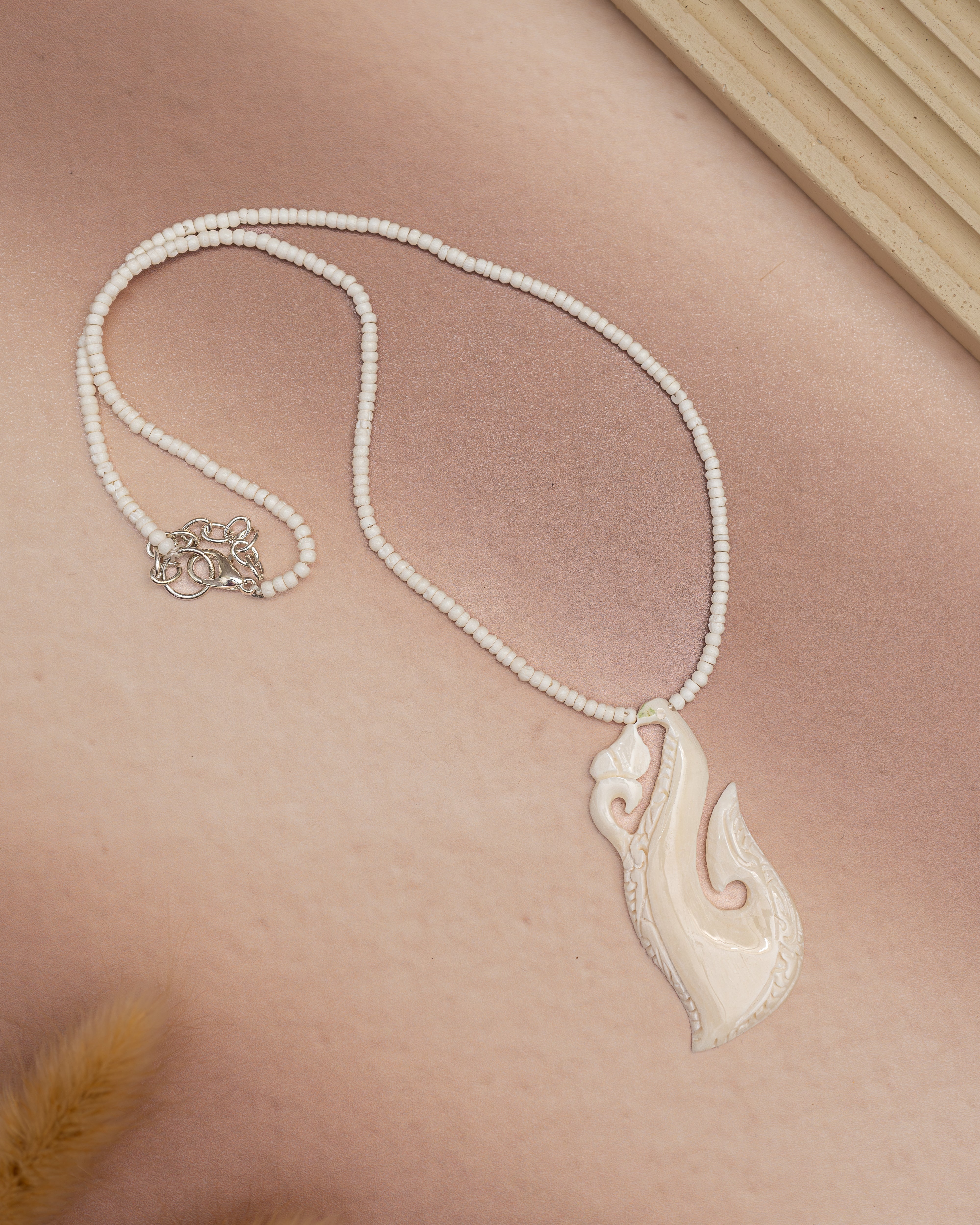 Fish Hook Bone Necklace