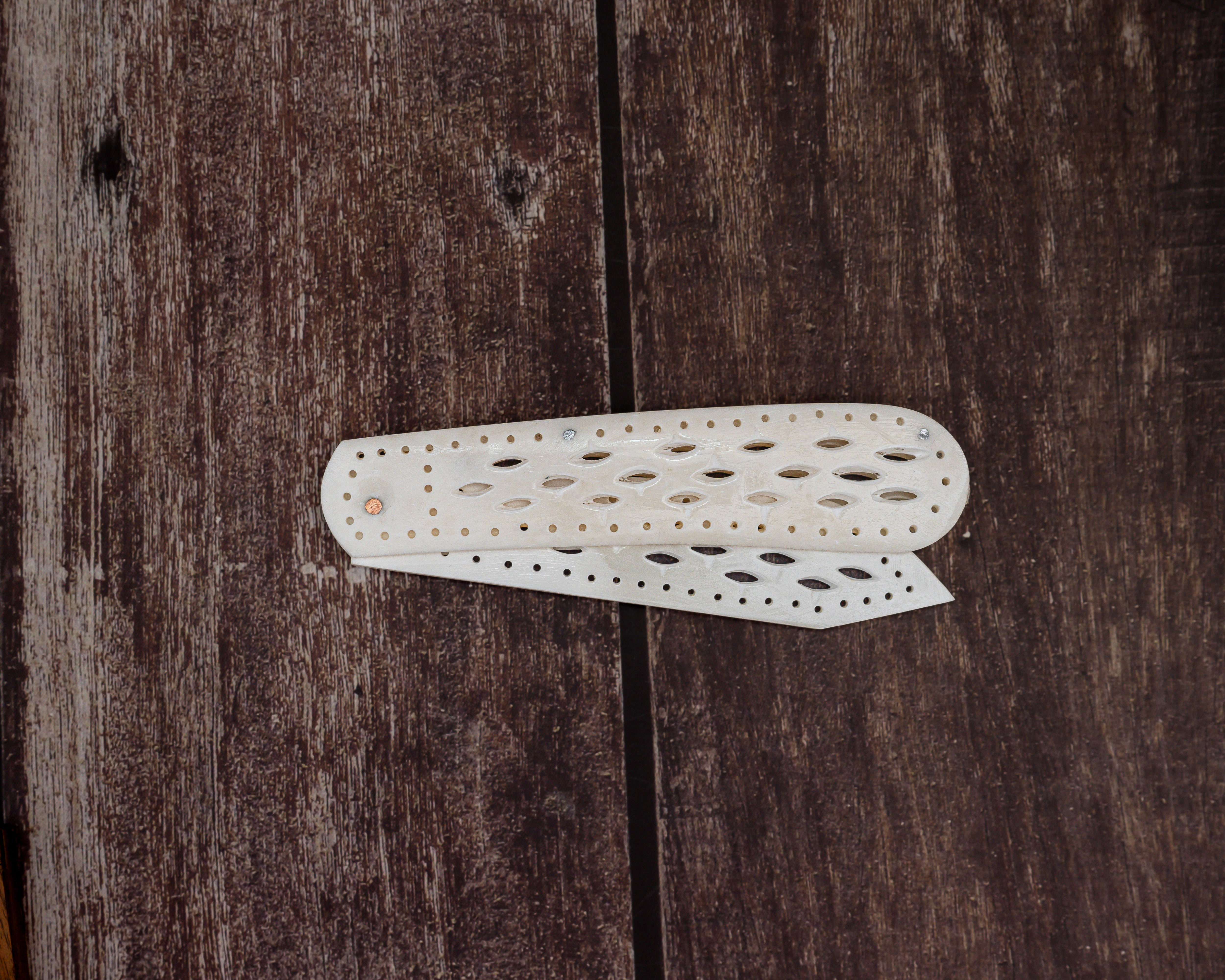 Bone Carved Pocket Fruit Knife