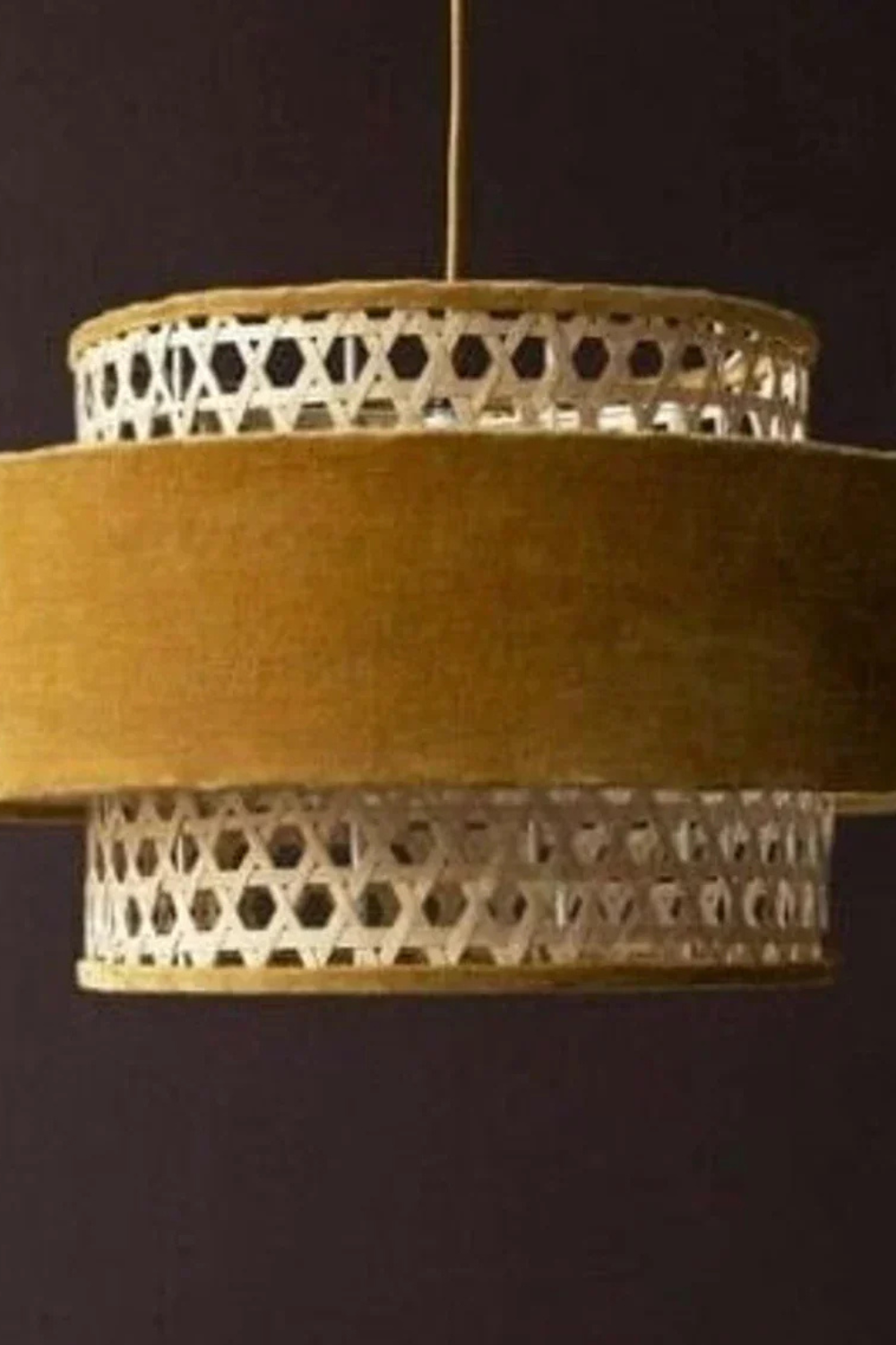 Cultural Cane Pendant Light