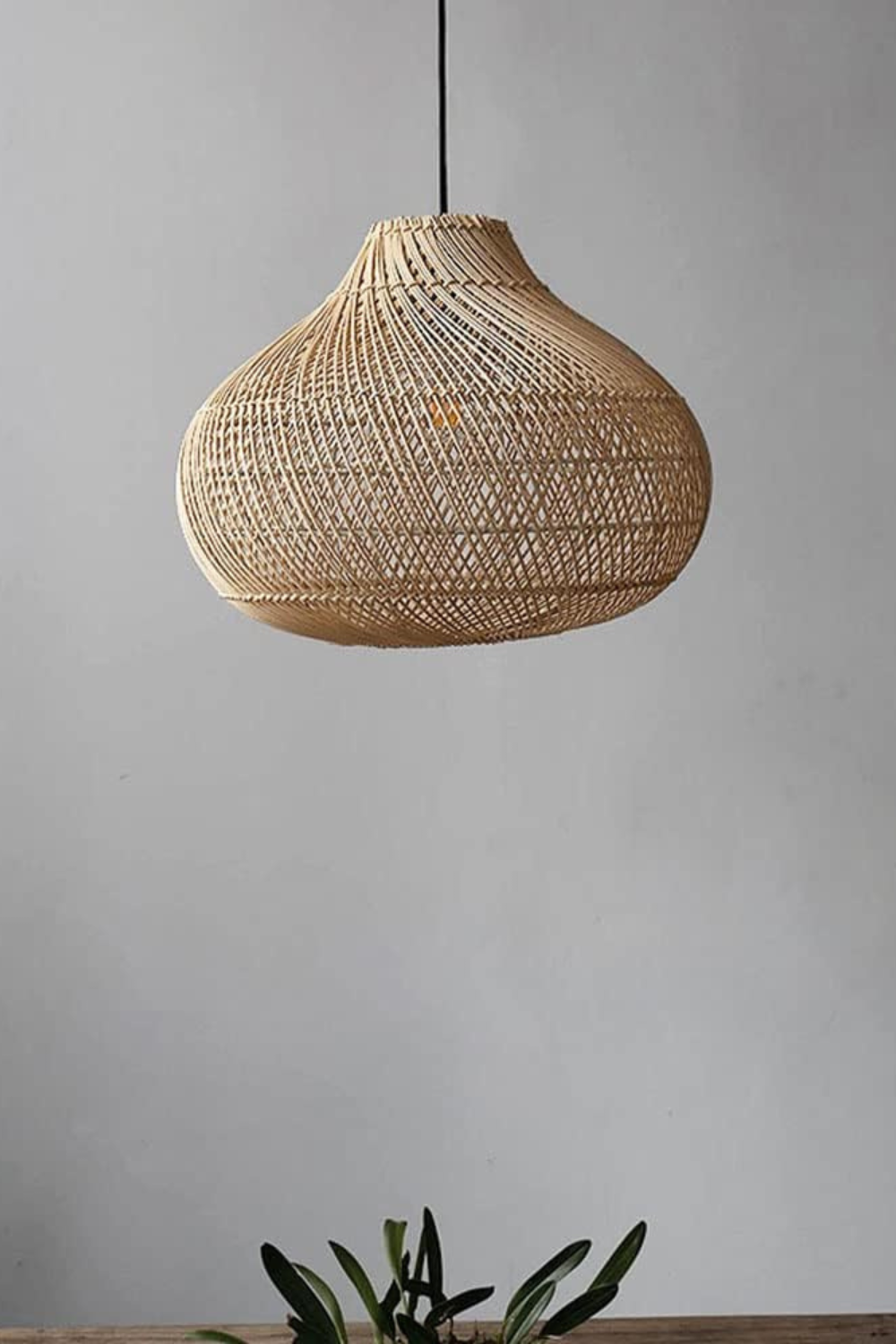 Rattan Weave Hanging Lamp