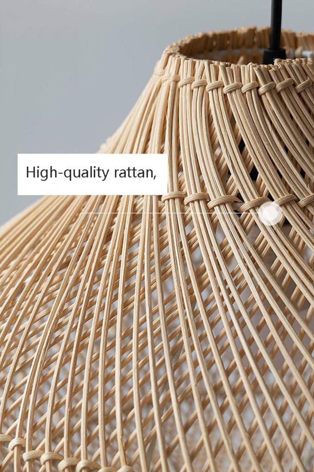 Rattan Weave Hanging Lamp