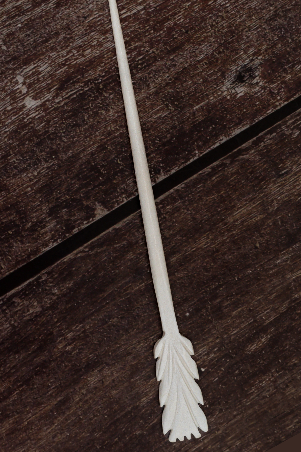 Maple Leaf Design Handmade Bone Juda Stick/Hairpin