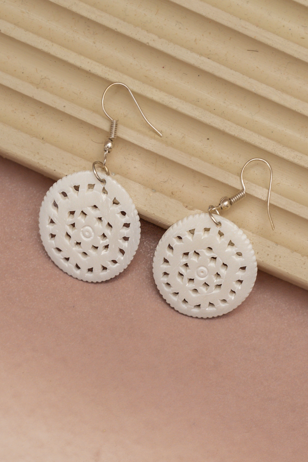 Round Bone Earrings – Handcrafted and Elegant Design